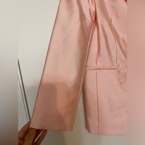 MAJE Vasila Double-breasted Satin Blazer in Pink Size 36 - Picture 8 of 16